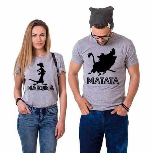 Κοντομάνικα Για Ζευγάρια Γκρι
