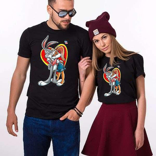 Κοντομάνικα για ζευγάρια Bunny Love