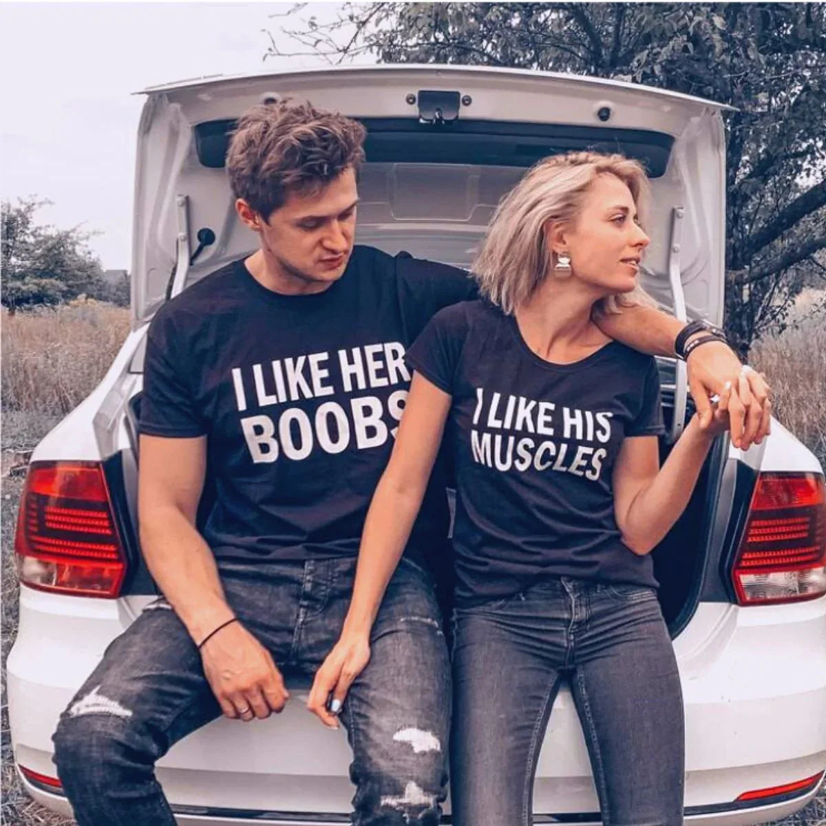 Κοντομάνικα για ζευγάρια MusclesBoobs
