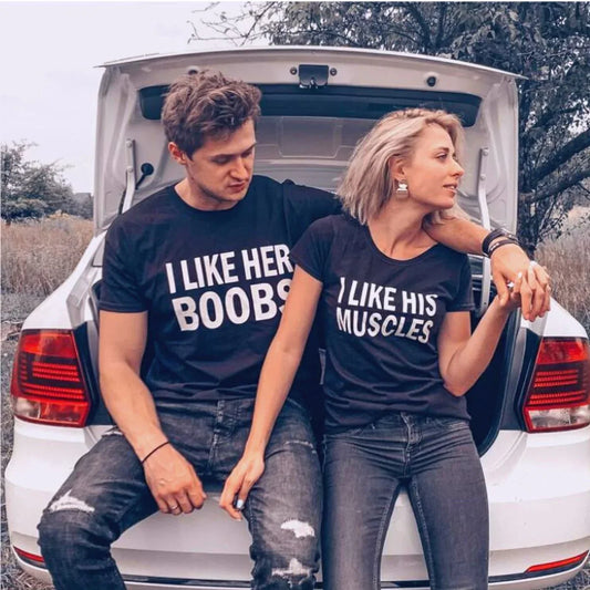 Κοντομάνικα για ζευγάρια MusclesBoobs