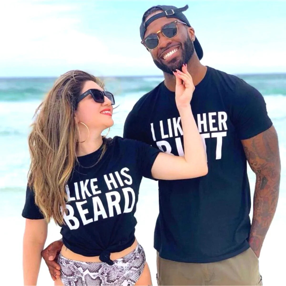 Κοντομάνικα για ζευγάρια BeardButt