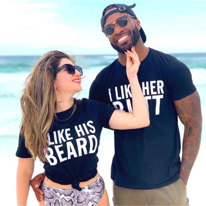 Κοντομάνικα για ζευγάρια BeardButt