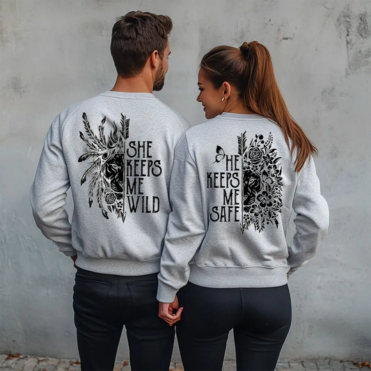 Unisex μπλούζες για ζευγάρια Safe / Wild