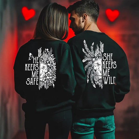 Unisex μπλούζες για ζευγάρια Safe / Wild