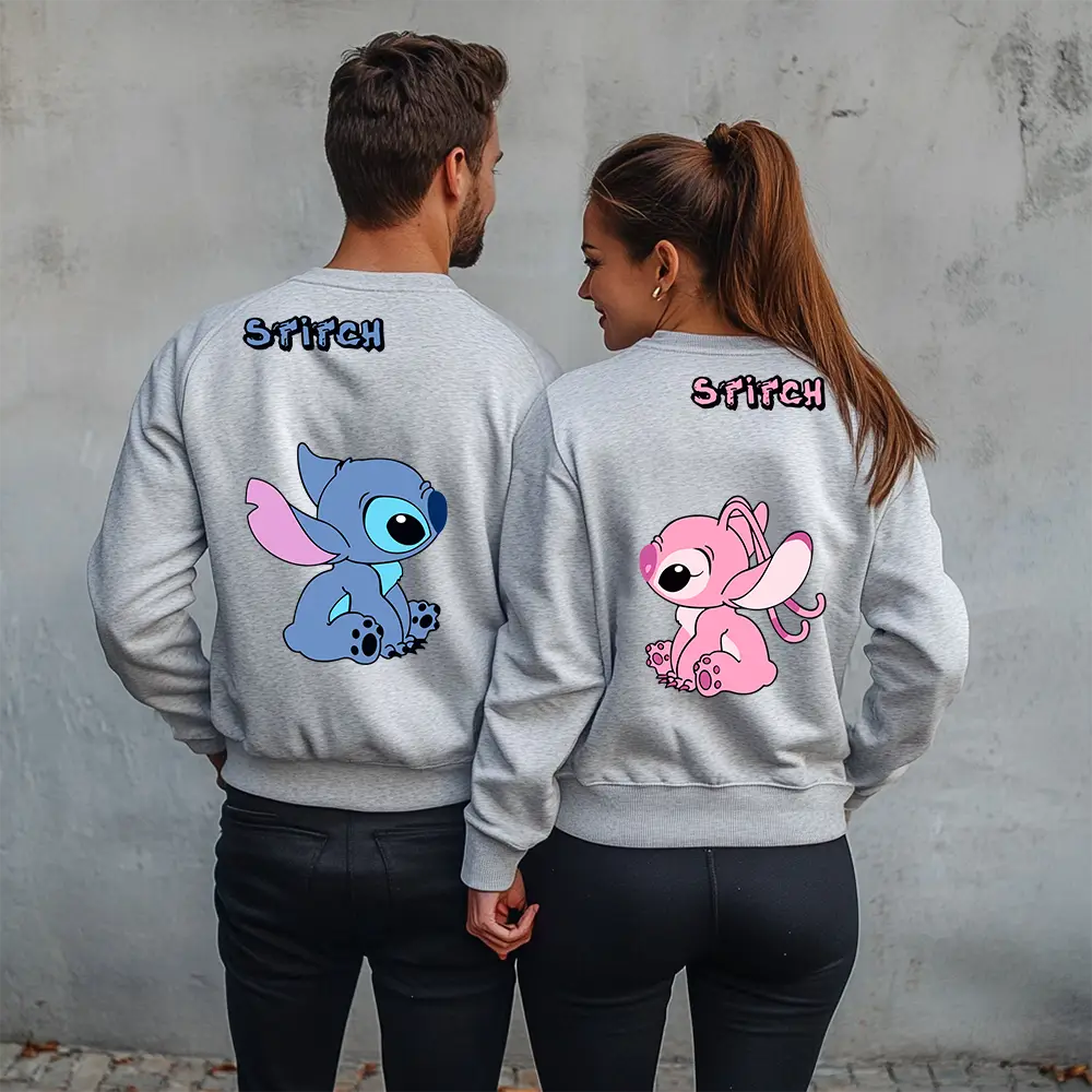 Unisex μπλούζες για ζευγάρια Stitch Stitch