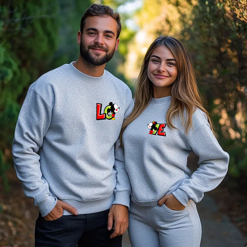 Unisex μπλούζες για ζευγάρια Lo Ve Mickey