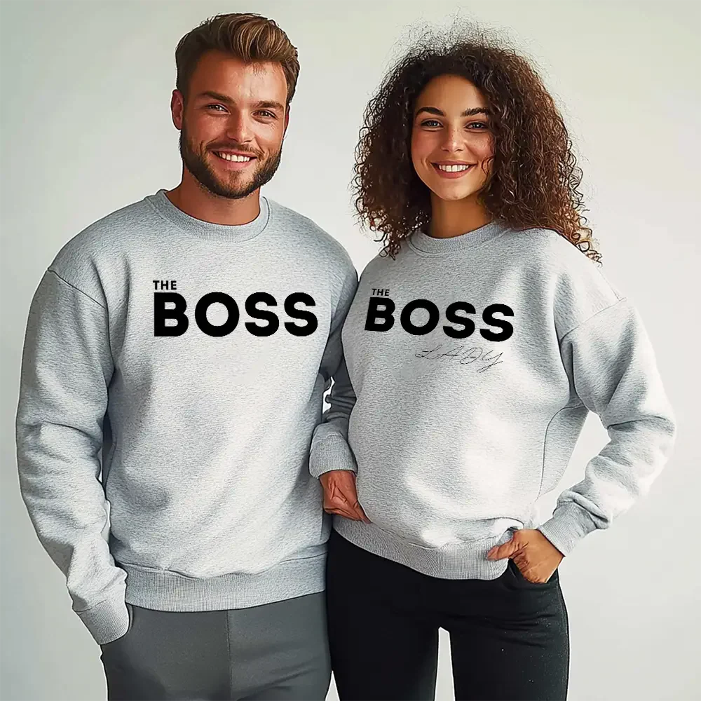 Unisex μπλούζες για ζευγάρια The Boss / The Boss Lady
