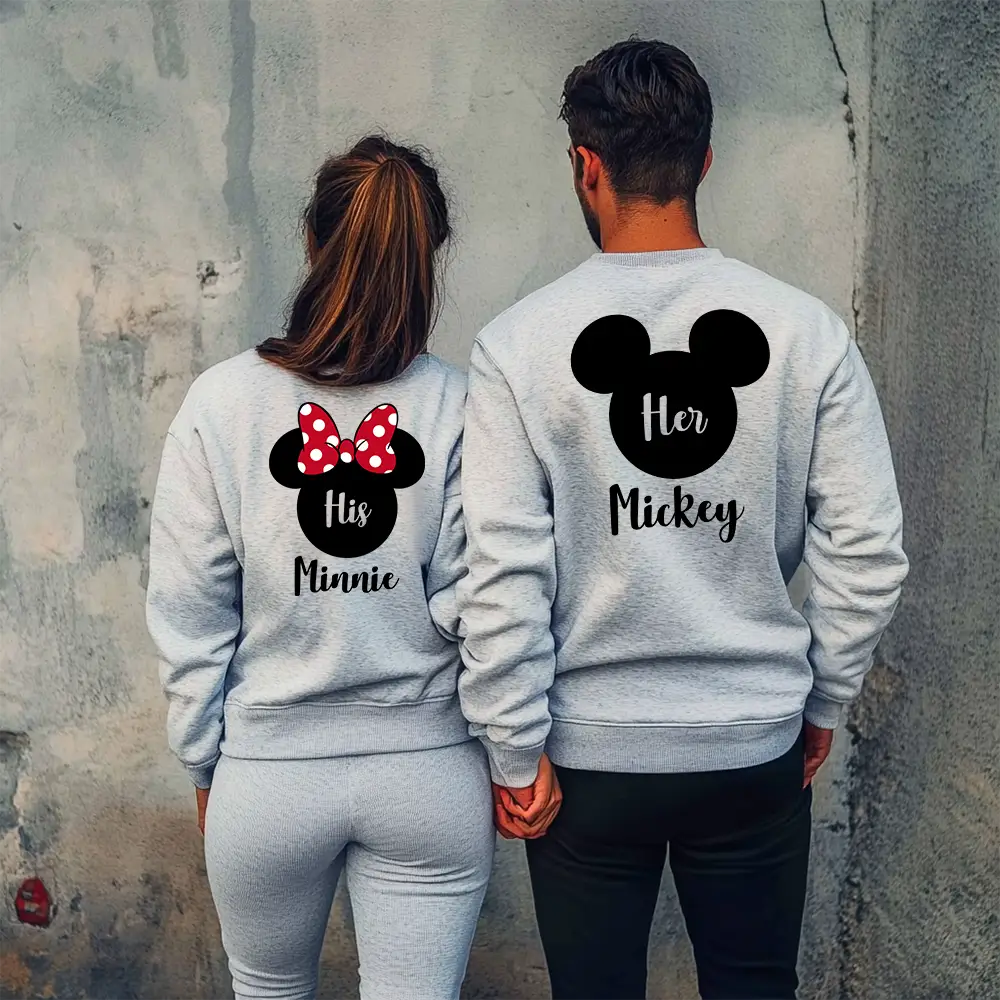 Unisex μπλούζες για ζευγάρια His / Her
