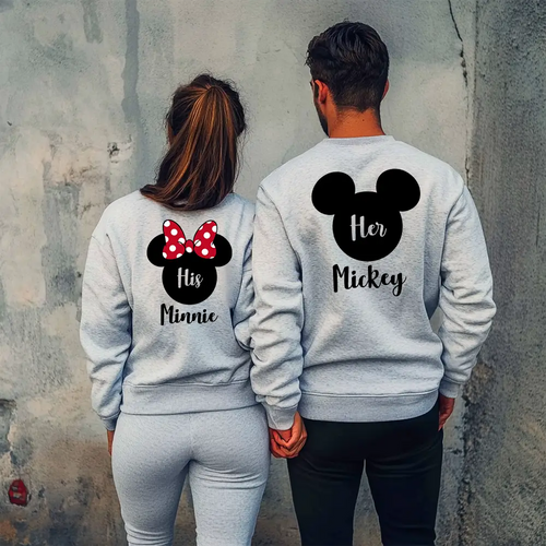 Unisex μπλούζες για ζευγάρια His / Her