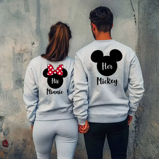 Unisex μπλούζες για ζευγάρια His / Her