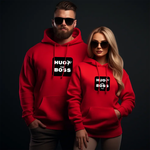 Unisex Φούτερ για ζευγάρια The Boss Red 2